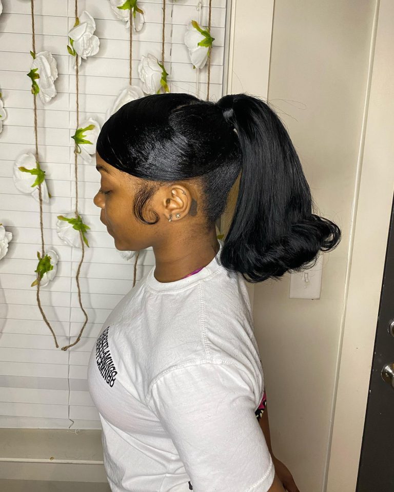 20 Easy Black Ponytail Hairstyles For 2024 Black Hair Bible   330832771 237010088671023 6415150035702621494 N 768x960 